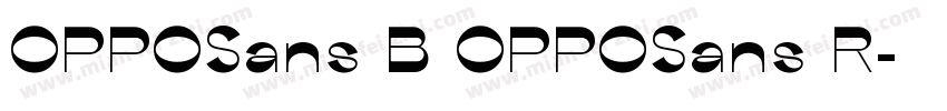 OPPOSans B OPPOSans R字体转换